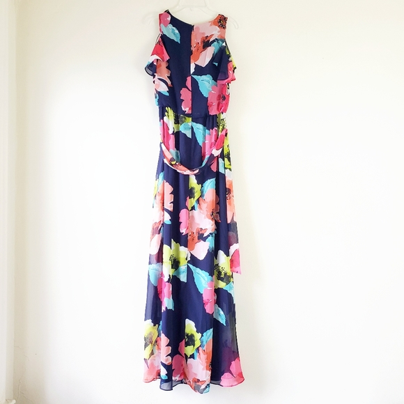 Vince Camuto Floral Cold Shoulder Maxi Dress - Picture 4 of 4